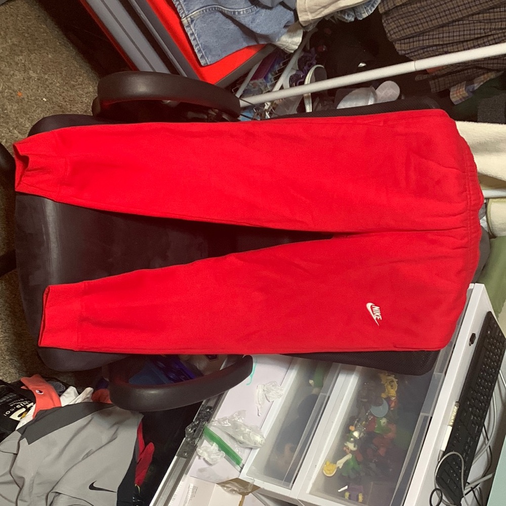 Red Nike sweats